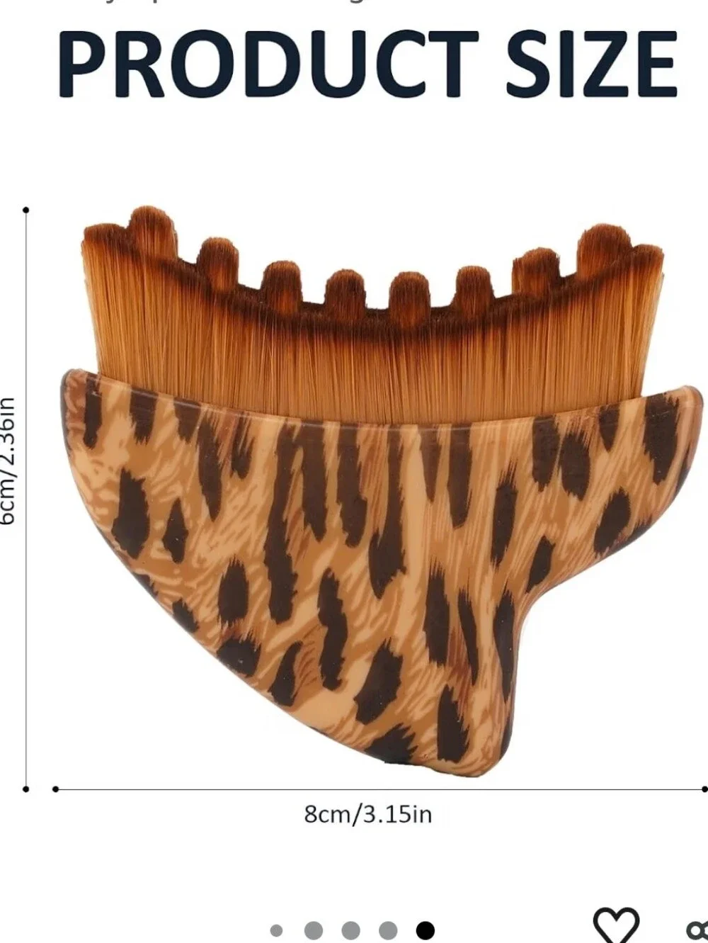 Brown Lymphatic Contour Face Sculpting Brush